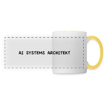AI Systems Architect - Panoramic Mug - white/yellow - Front