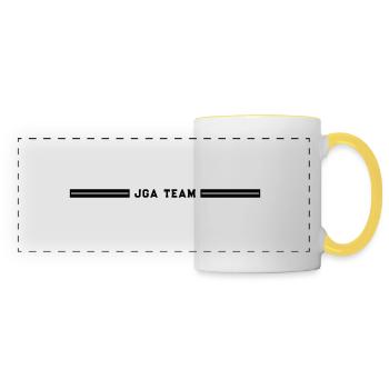 JGA Team Junggesellenabschied - Panoramatasse - Weiß/Gelb - Vorne