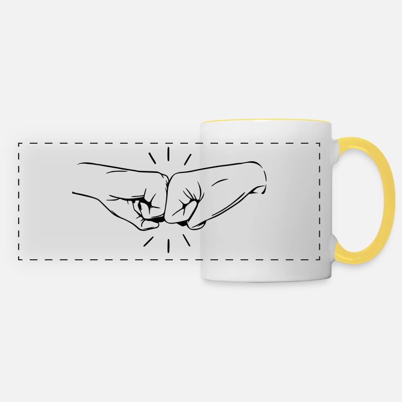 Faust Gruss - Panoramic Mug - white/yellow