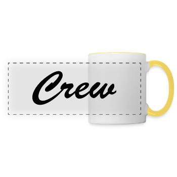 crew - Mug panoramique contrasté et blanc - blanc/jaune - Devant