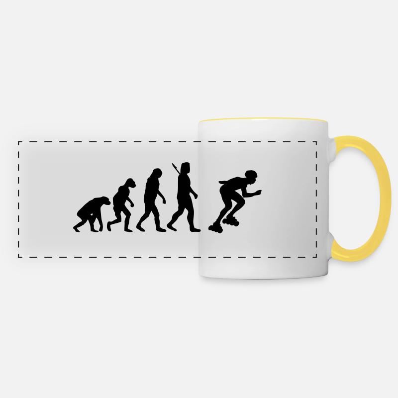 Inline skating - Inline skates - Panoramatasse - Weiß/Gelb