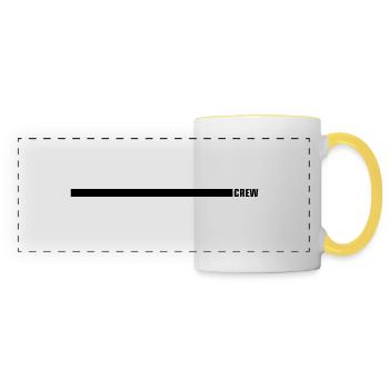 Conception de l’équipage - Mug panoramique contrasté et blanc - blanc/jaune - Devant