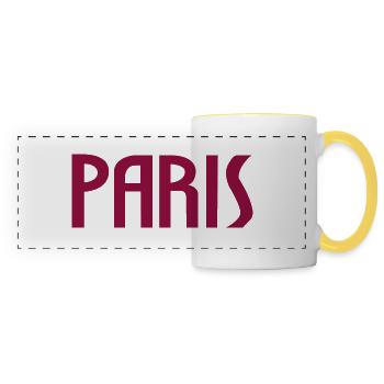 Paris - Panoramatasse - Weiß/Gelb - Vorne