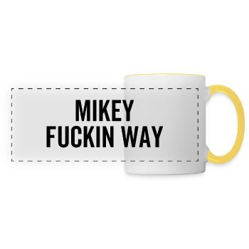 Mikey Fuckin Way - Panoramic Mug - white/yellow - Front