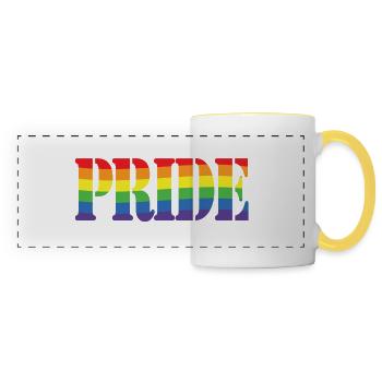 Rainbow Pride - Panoramic Mug - white/yellow - Front