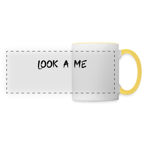look a me - Mug panoramique contrasté et blanc