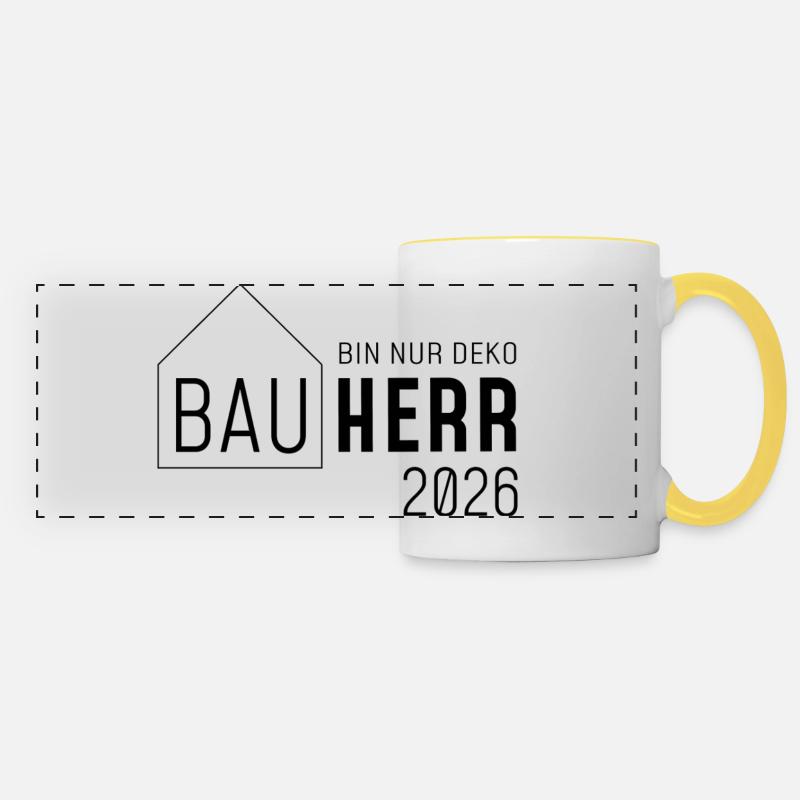 Builder 2026 - I'm just decoration! - Panoramic Mug - white/yellow