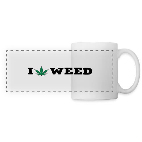 I LOVE WEED - Panoramic Mug