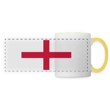 Angleterre - Mug panoramique contrasté et blanc - blanc/jaune - Devant