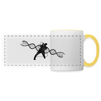 Singer Band Hobby singer Musician Singing Vocals - Panoramic Mug - white/yellow - Front