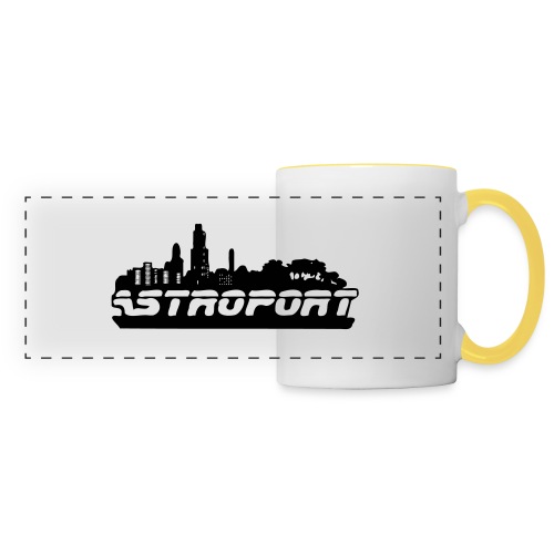 Astroport - Mug panoramique contrasté et blanc