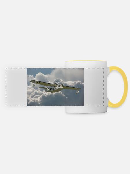 PBY Catalina - Panoramatasse - Weiß/Gelb