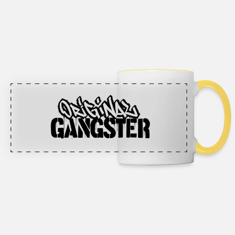 Original Gangster Graffiti - Panoramic Mug - white/yellow