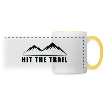 Trail Running Sports - Panoramic Mug - white/yellow - Front