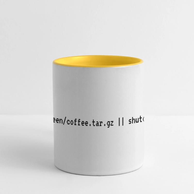 Mug "wget coffee.tar.gz" - Admin needs coffee Panoramic Mug