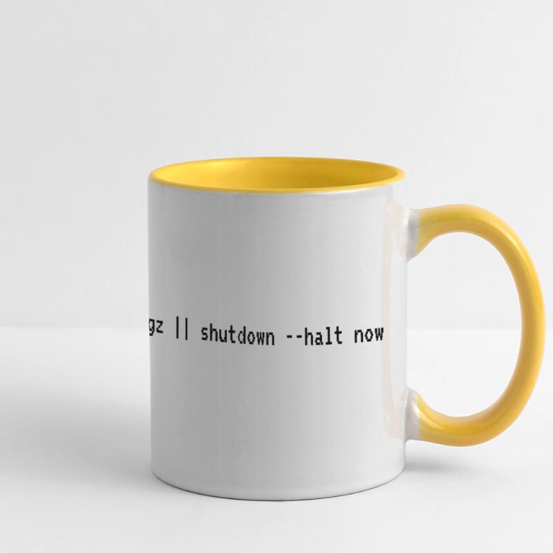Mug "wget coffee.tar.gz" - Admin needs coffee Panoramic Mug