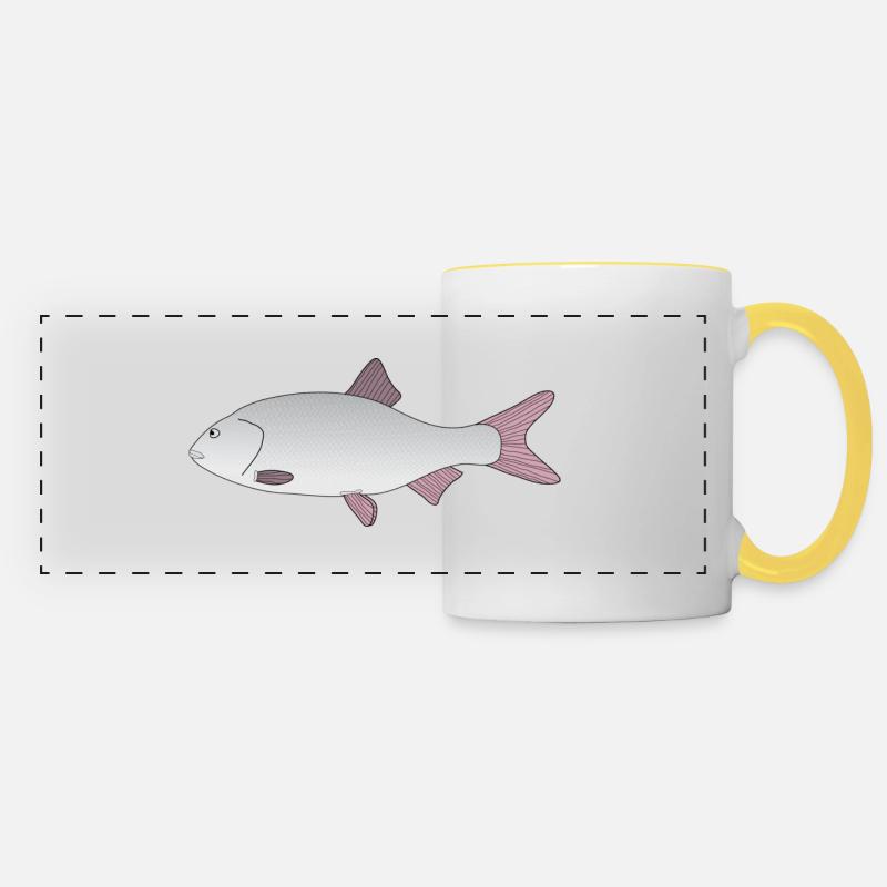 roach - Panoramic Mug - white/yellow