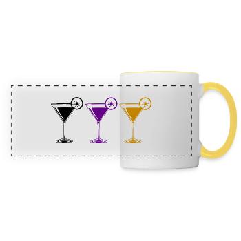 Cocktails - Panoramic Mug - white/yellow - Front