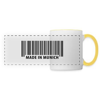 Made in Munich - München - Panoramic Mug - white/yellow - Front