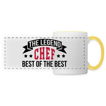 The Legend Chef - Panoramic Mug - white/yellow - Front
