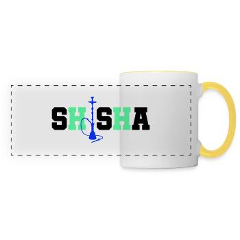 Hookah - Panoramic Mug - white/yellow - Front