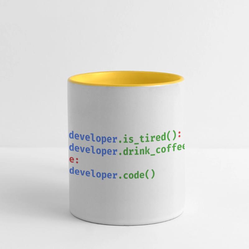 Python Code Programming Coffee Tired Funny Panoramic Mug