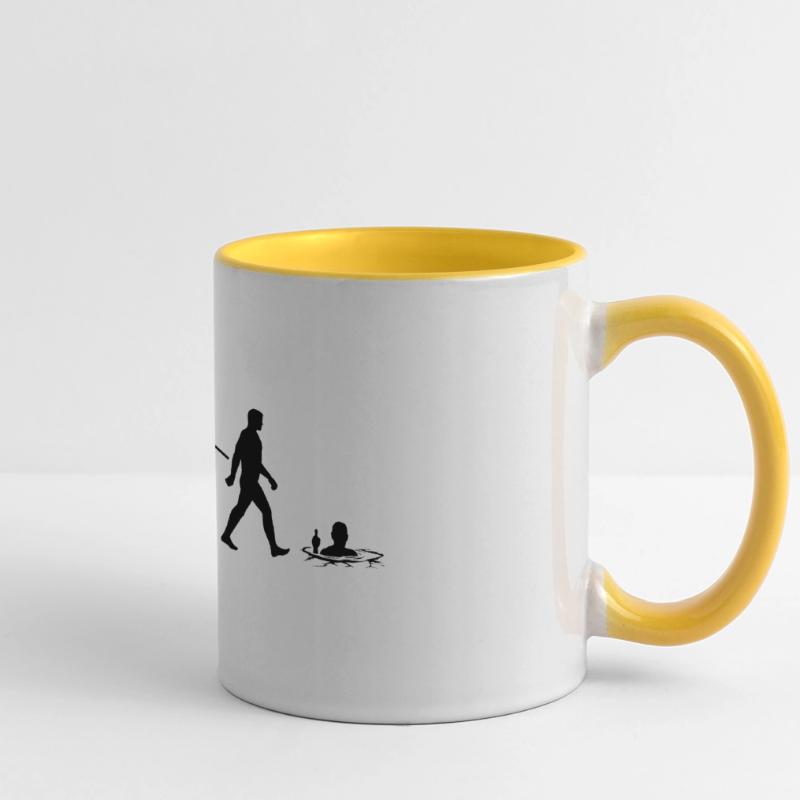 Evolution - Ice baths - Winter bathing - Ice bathing Panoramic Mug