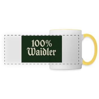 100 % style gothique waidler - Mug panoramique contrasté et blanc - blanc/jaune - Devant
