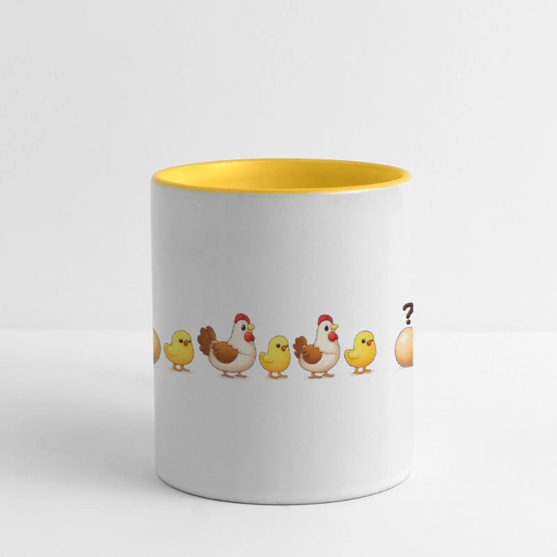 Evolution egg chick hen darwin Panoramic Mug