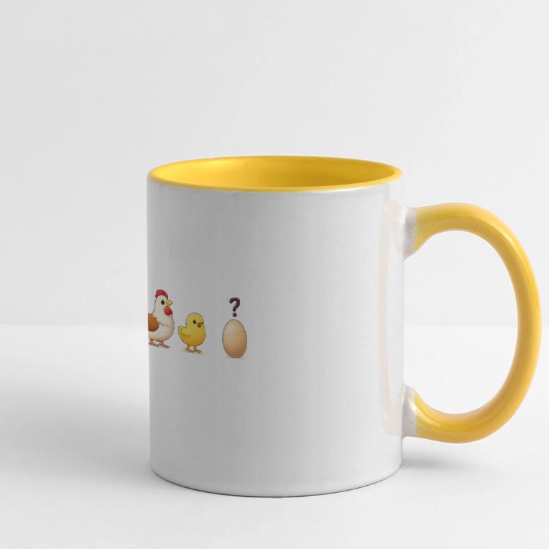 Evolution egg chick hen darwin Panoramic Mug