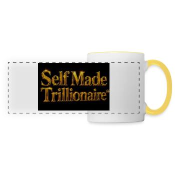 Self Made Billionaire - Panoramic Mug - white/yellow - Front