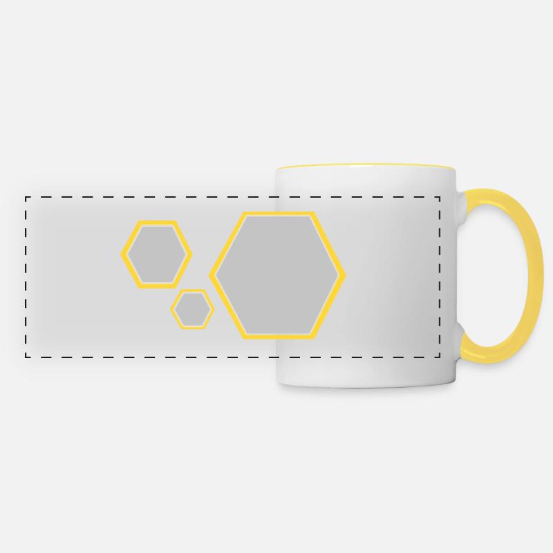 Star Force emblem - Panoramic Mug - white/yellow