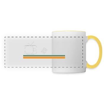 70's - Panoramic Mug - white/yellow - Front