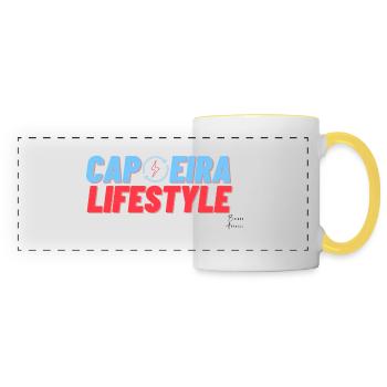 Capoeira Lifestyle - Panoramic Mug - white/yellow - Front