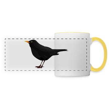 bir d179 - Mug panoramique contrasté et blanc - blanc/jaune - Devant