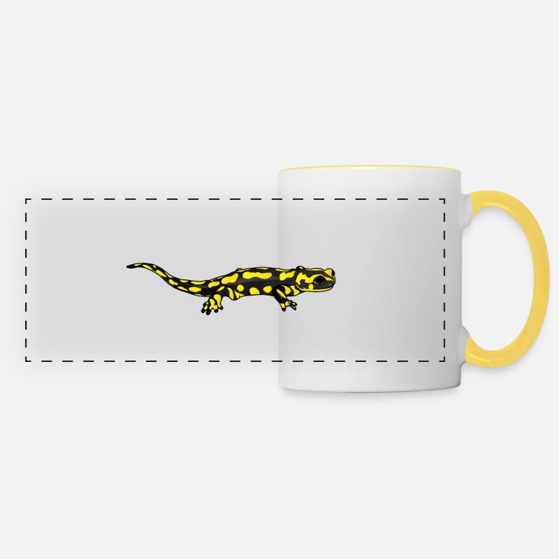 Salamander - Panoramic Mug - white/yellow