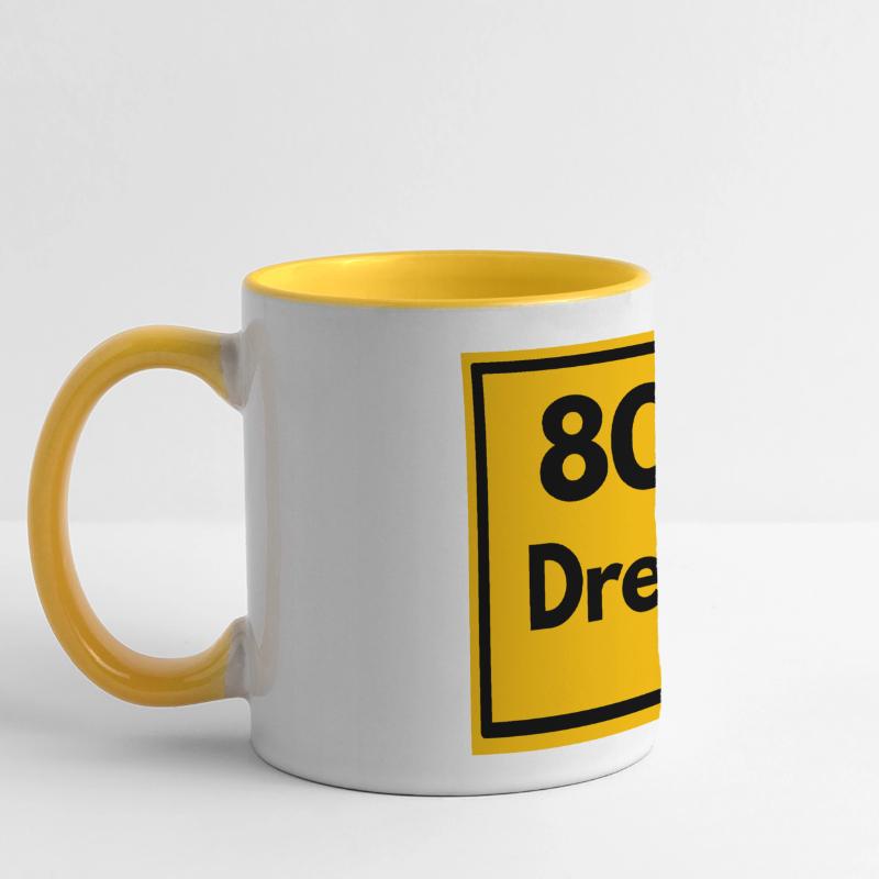OLD POSTCODE POSTCODE RETRO 8000 DRESDEN ELBE Panoramic Mug