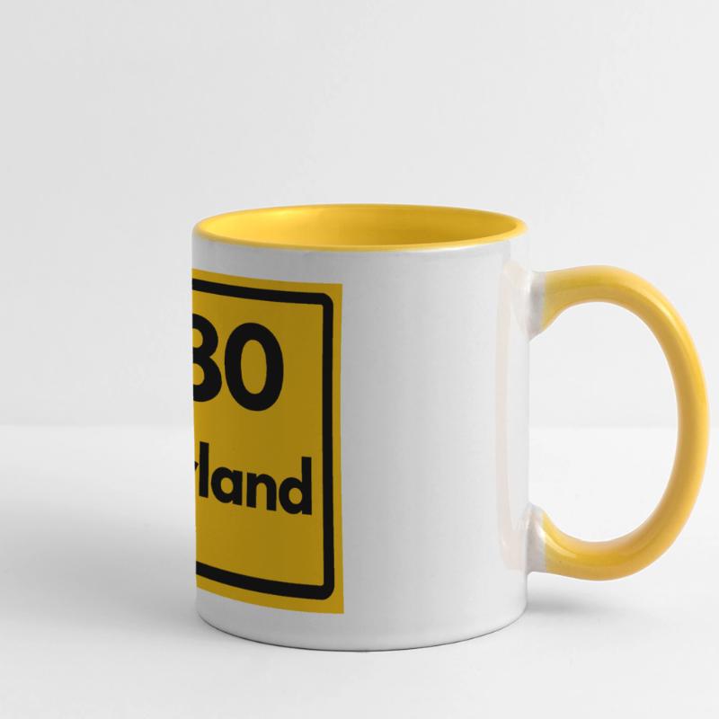 OLD POSTCODE POSTCODE RETRO 2280 WESTERLAND – SYLT Panoramic Mug