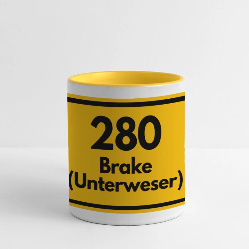 OLD POSTCODE ZIP CODE RETRO 2880 BRAKE UNTERWESER! Panoramic Mug