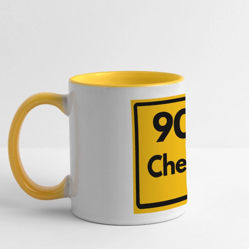 ANCIEN CODE POSTAL 9090 SAXE CODE POSTAL DE CHEMNITZ Mug panoramique contrasté et blanc
