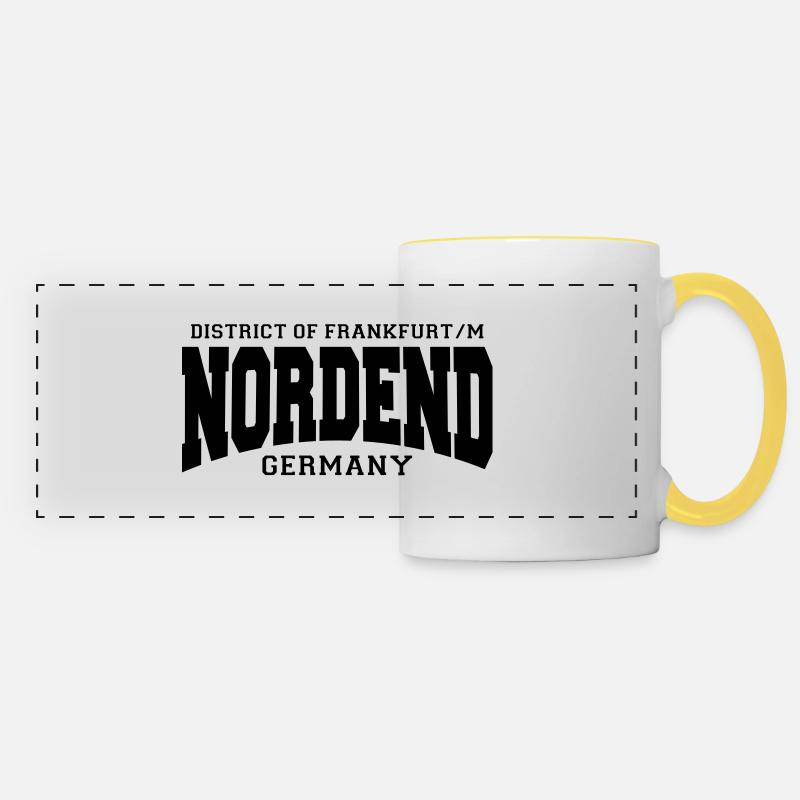 Frankfurt nordend - Panoramatasse - Weiß/Gelb