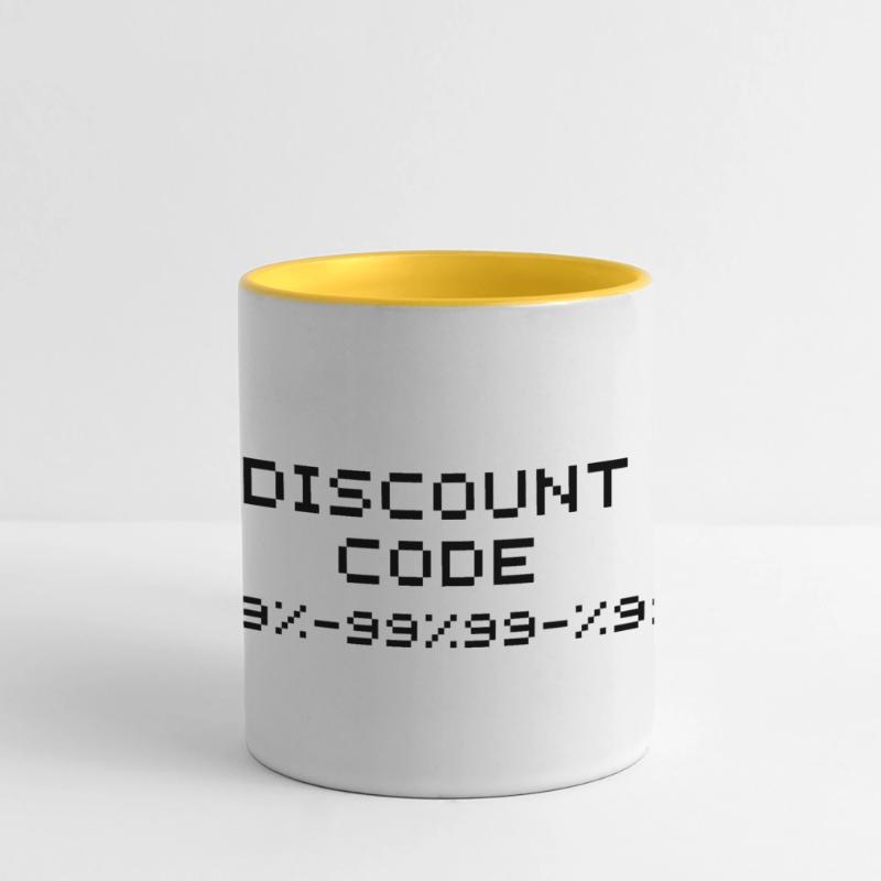 Code de réduction/code de rabais 99 Mug panoramique contrasté et blanc