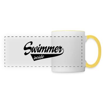swimmerinside - Panoramic Mug - white/yellow - Front