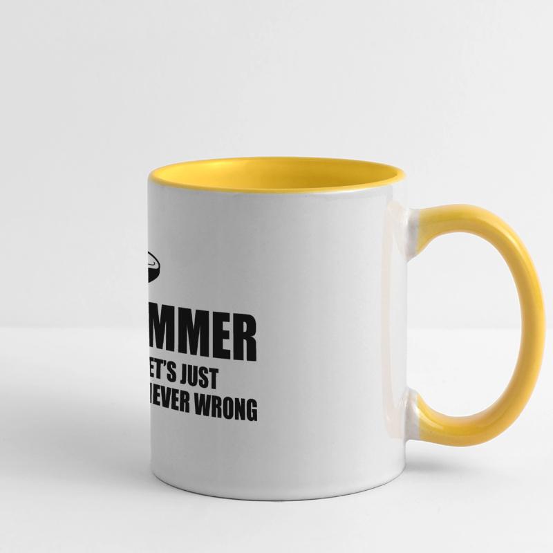 Programmeur Programming Informatique Cadeau Mug panoramique contrasté et blanc