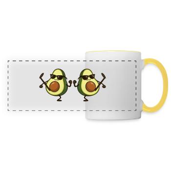 avocado karate 2 - Panoramatasse - Weiß/Gelb - Vorne