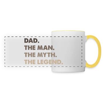 Best Dad. Dad of the Year.Gifts for Dads Super Dad - Panoramic Mug - white/yellow - Front