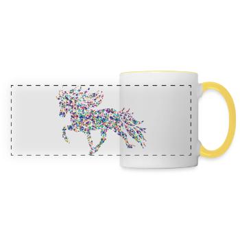 Tölter3 Confettis - Mug panoramique contrasté et blanc - blanc/jaune - Devant