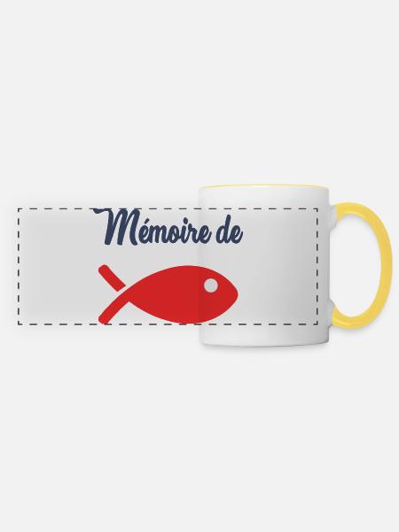 GOLDFISCH-GEDÄCHTNIS - Panoramatasse - Weiß/Gelb