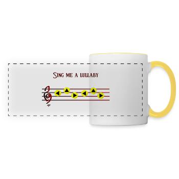 Link s lullaby - Panoramic Mug - white/yellow - Front