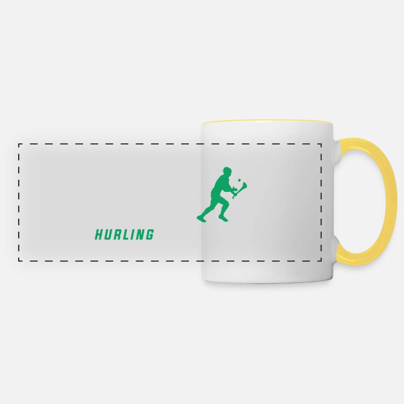 The Evolution of Hurling - Panoramatasse - Weiß/Gelb